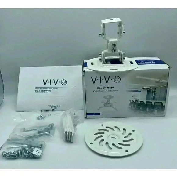 VIVO Universal Adjustable Ceiling Projector Mount VP01W Includes Instructions - Picture 1 of 2